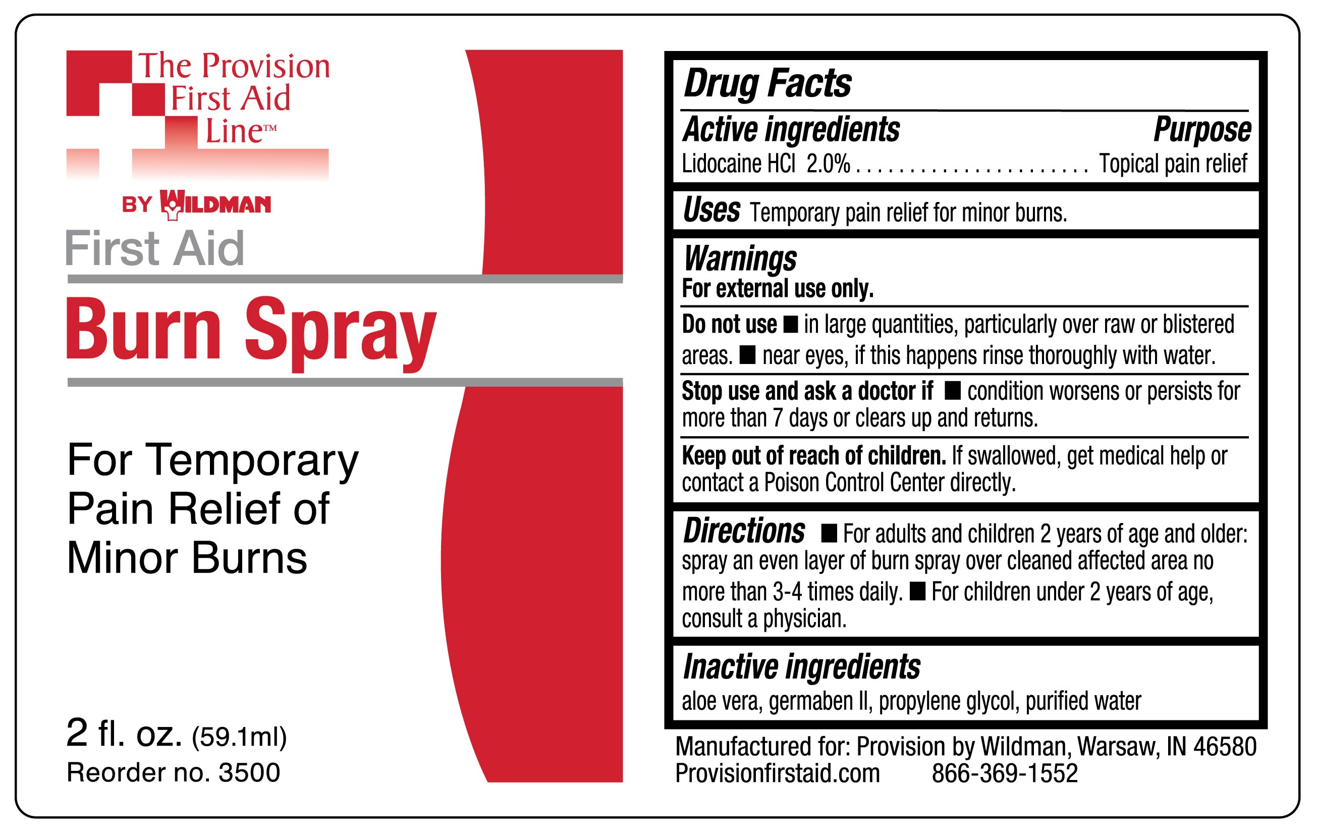 Principal Display Panel Burn Spray