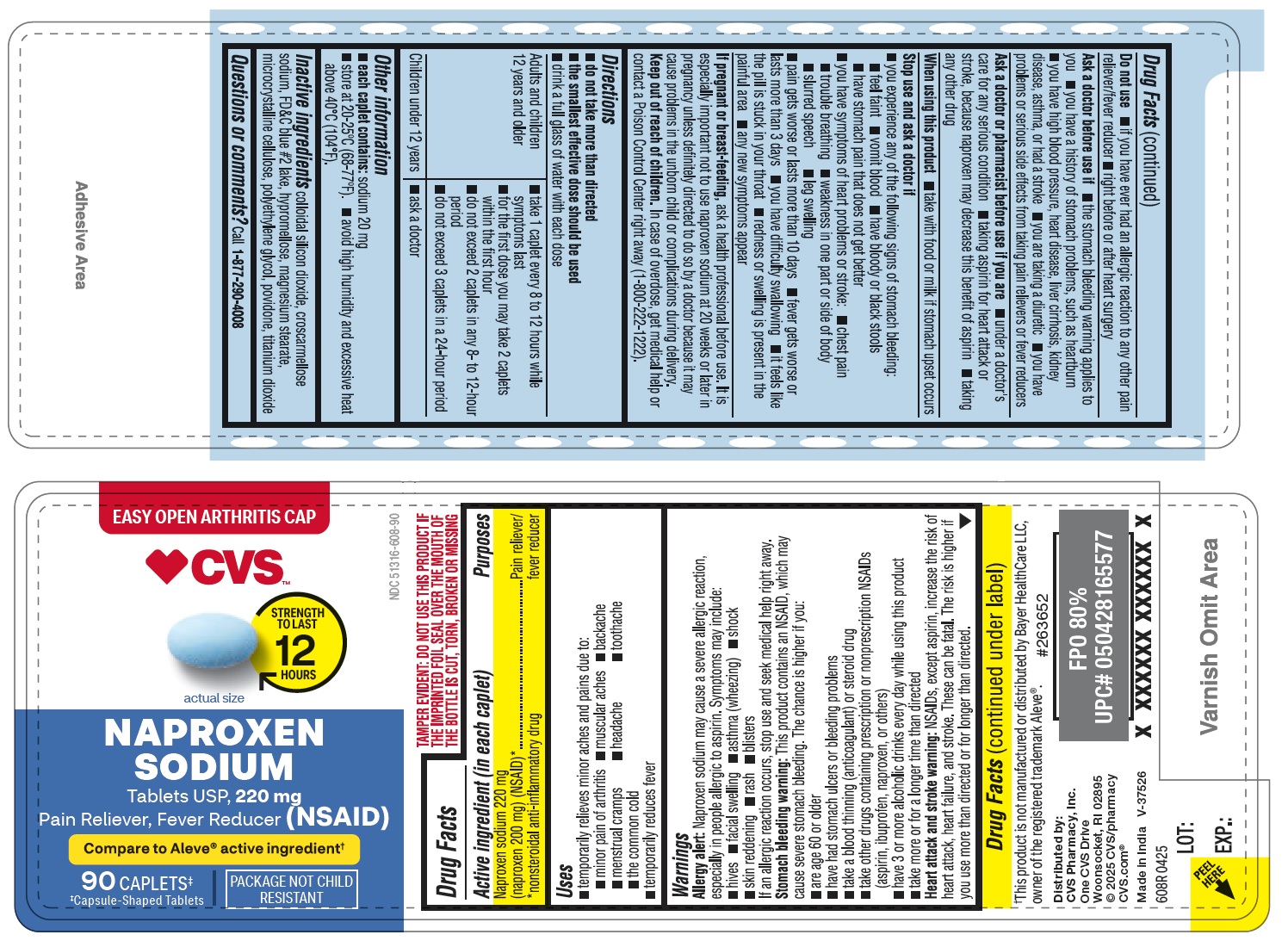 CVS 608R- Naproxen sodium 90ct