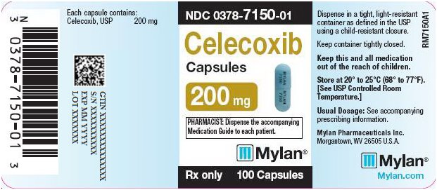 Celecoxib Capsules 200 mg  Bottle Label