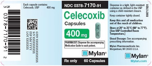 Celecoxib Capsules 400 mg  Bottle Label