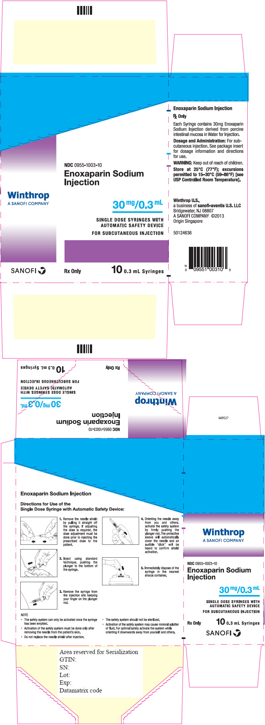 PRINCIPAL DISPLAY PANEL - 30 mg/0.3 mL Syringe Carton