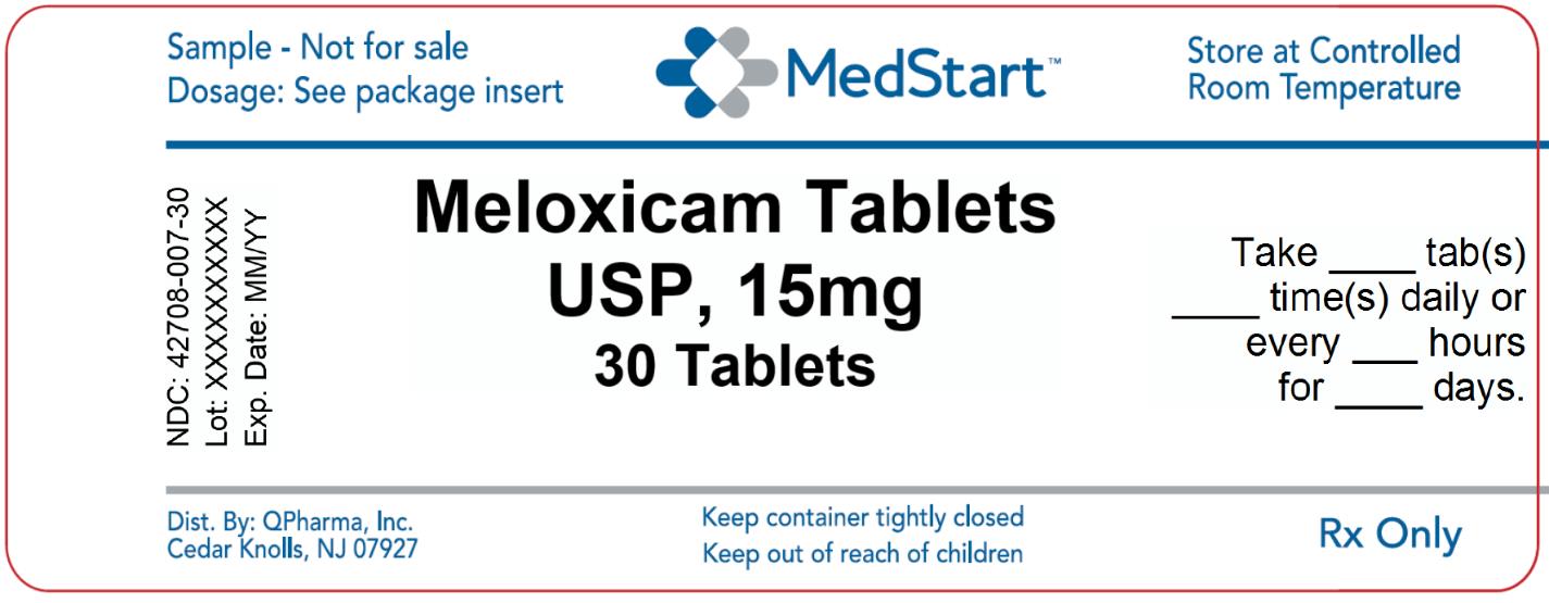 42708-007-30 Meloxicam Tablets USP 15mg x 30 V2