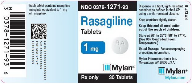Rasagiline Tablets 1 mg Bottle Label