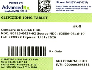 Glipizide 10mg #60