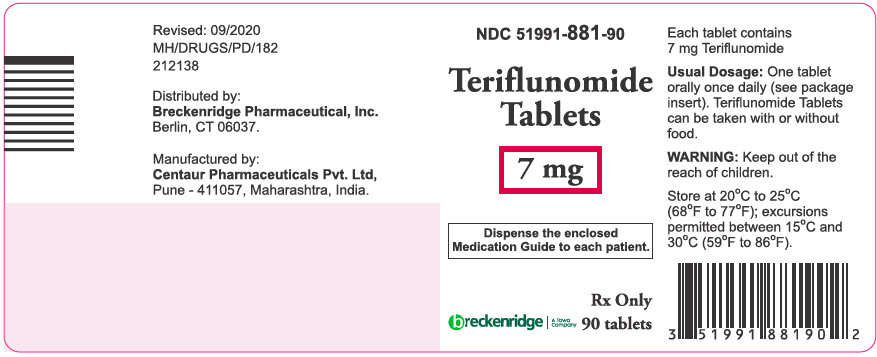 PRINCIPAL DISPLAY PANEL - 7 mg Tablet Bottle Label