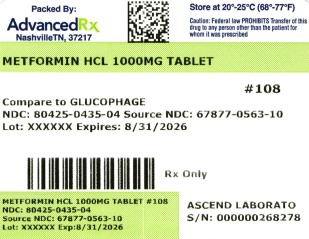 Metformin HCl 1000mg #108