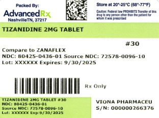 Tizanidine 2mg #30