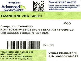 Tizanidine 2mg #60