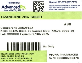 Tizanidine 2mg #90