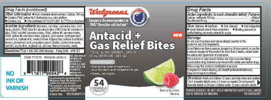 Walgreens CBerry Lime Antacid HBG 54ct