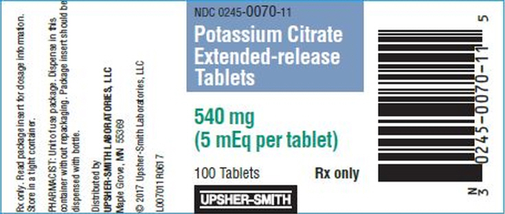 PRINCIPAL DISPLAY PANEL - 540 mg Tablet Bottle Label