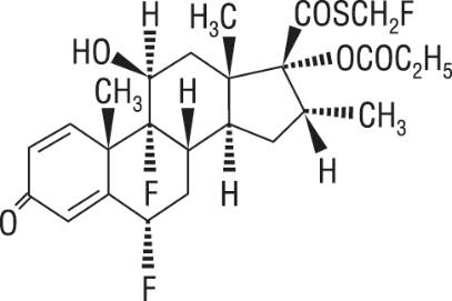 Fluticasone chemical structure