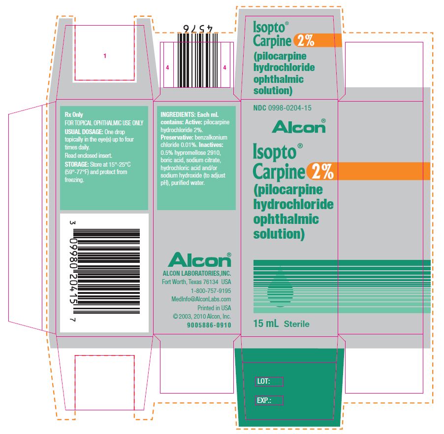 Isopto® Carpine (pilocarpine hydrochloride ophthalmic solution) 2%