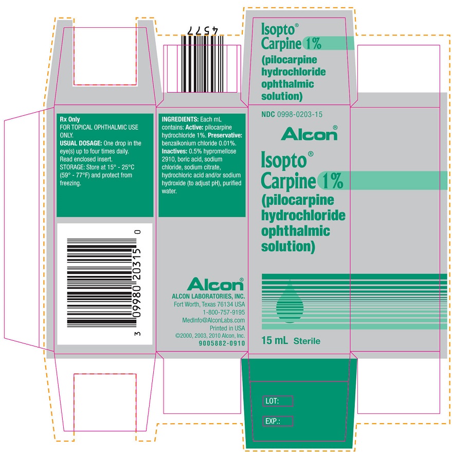 Isopto® Carpine (pilocarpine hydrochloride ophthalmic solution) 1%