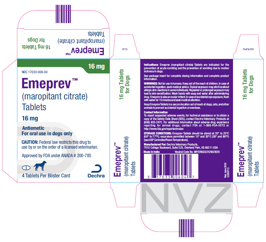 PRINCIPAL DISPLAY PANEL - 16 mg Tablet Blister Card Carton