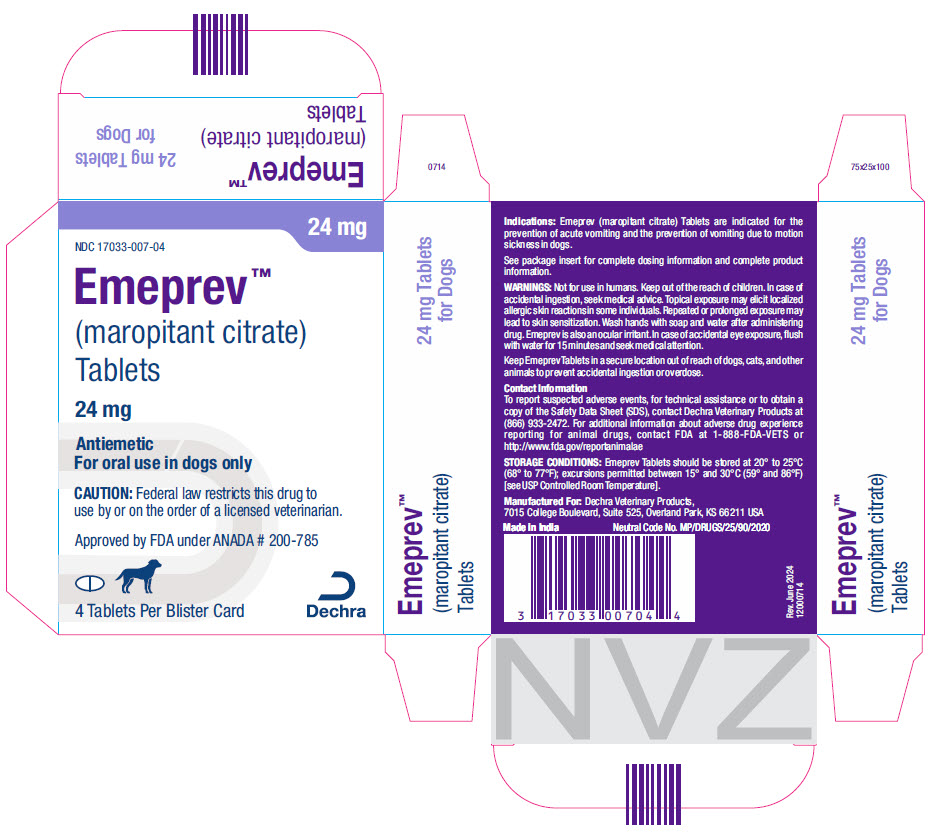 PRINCIPAL DISPLAY PANEL - 24 mg Tablet Blister Card Carton