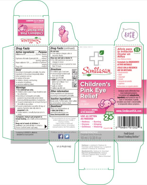 NDC: <a href=/NDC/59262-369-11>59262-369-11</a>
Similasan
Children’s 
Pink Eye
Relief
STERILE EYE DROPS
10 ml / 0.33 fl oz
