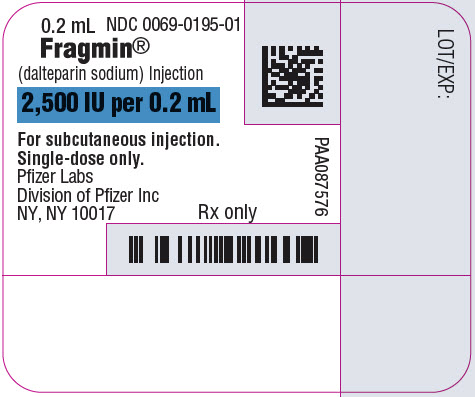 PRINCIPAL DISPLAY PANEL - 0.2 mL Syringe Label - 0195