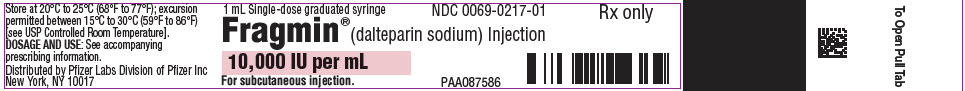 PRINCIPAL DISPLAY PANEL - 1 mL Syringe Blister Pack Label