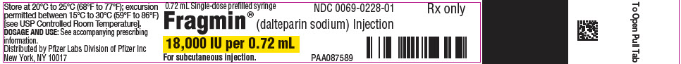PRINCIPAL DISPLAY PANEL - 0.72 mL Syringe Blister Pack Label