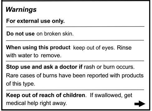 Homeopathic Pain Relief Balm Warnings Section
