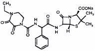 chemical structure of piperacillin sodium