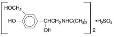 Figure 3.1-1. Chemical structure of albuterol sulfate