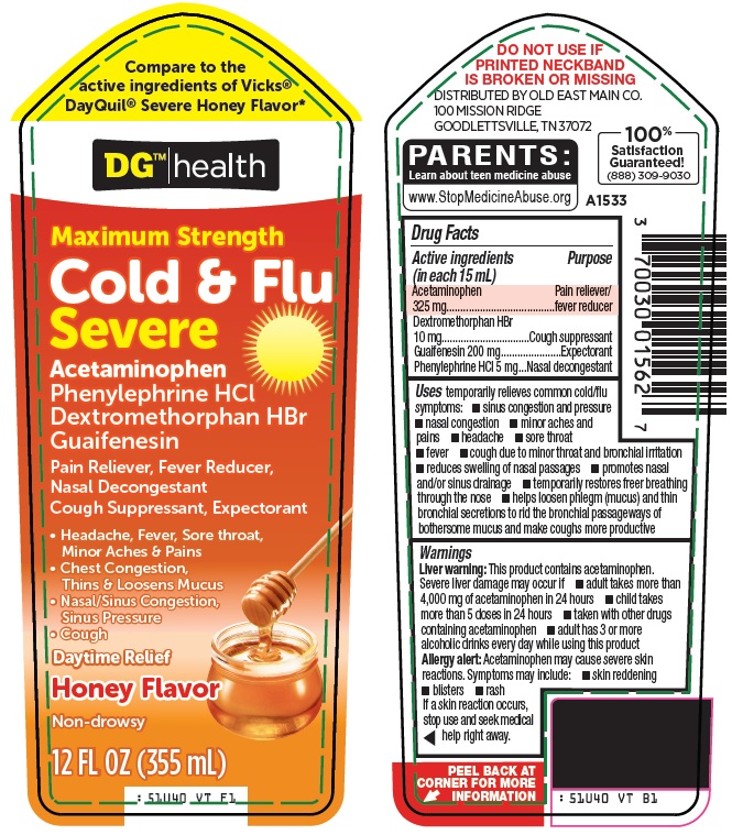 Cold & Flu Severe Label Image 1