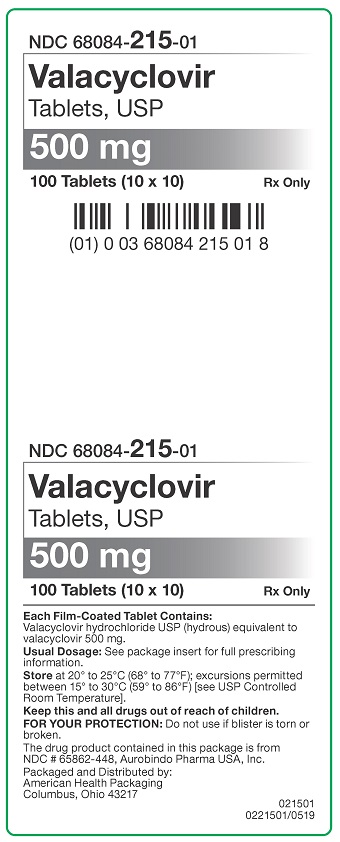 500 mg Valacyclovir Tablets Carton
