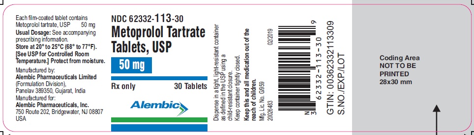 metoprolol tartrate-50mg