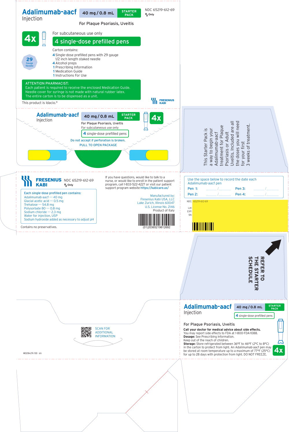 Principal Display Panel – 0.8.mL - 4 unit Starter Pack Carton Label
