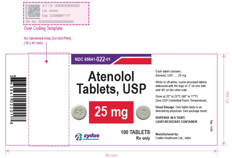 Atenolol Tablets, 25 mg