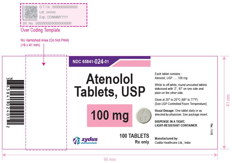 Atenolol Tablets, 100 mg