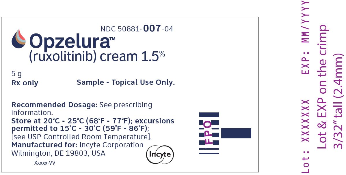 OPZELURA (ruxolitinib) cream 1.5% - 100 g Tube Label