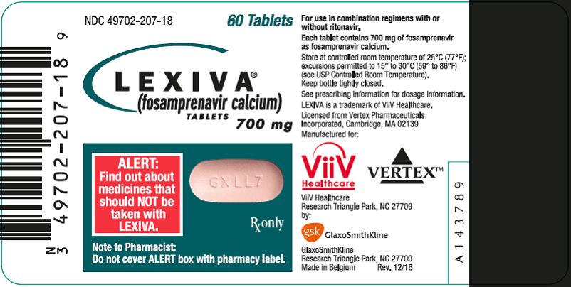 Lexiva 700 mg 60 count label