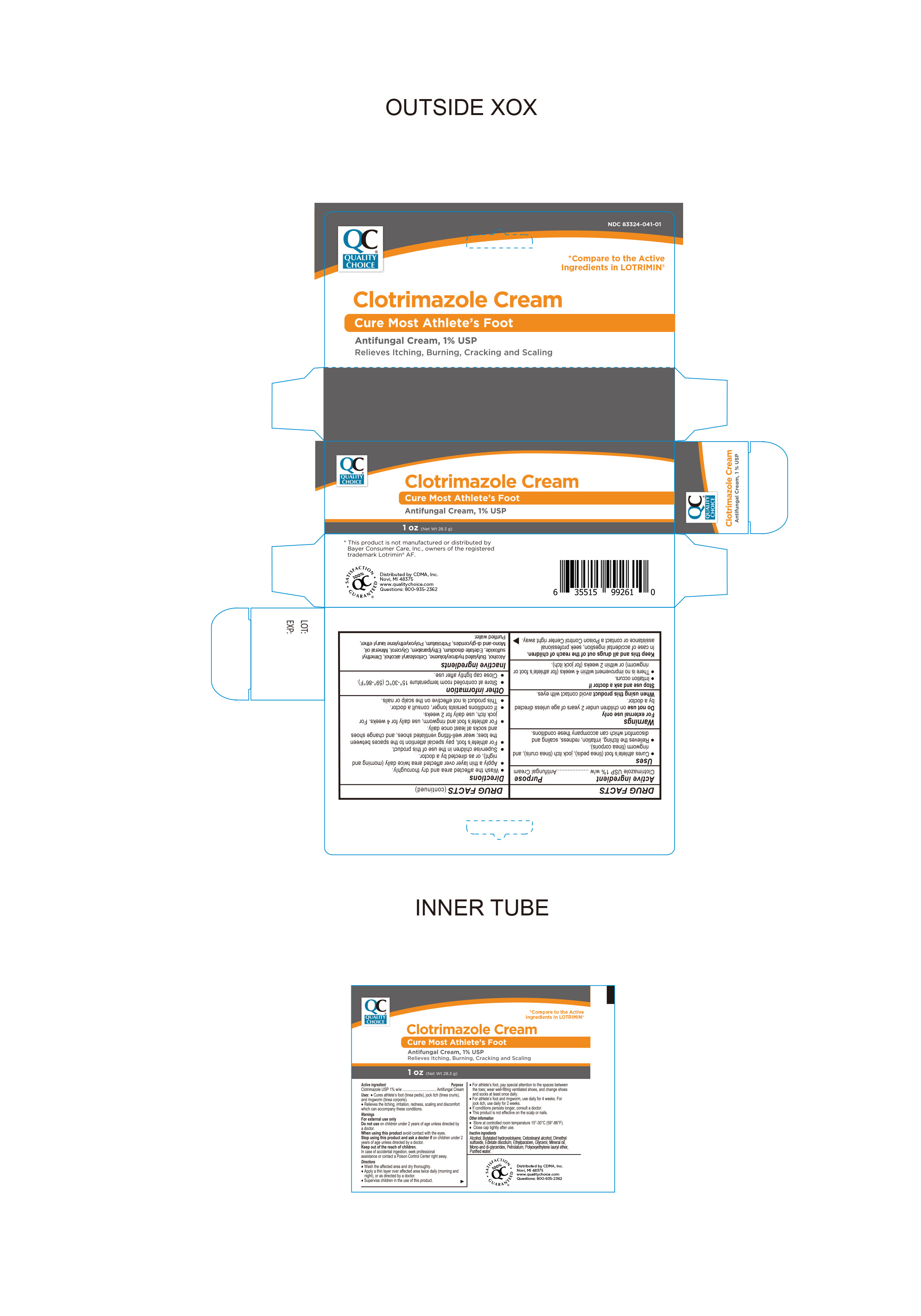 99261 QC CLOTRIMAZOLE CREAM 1 PERCENT 1OZ REV10 050624 CDER