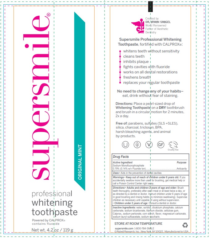 Supersmile Professional Whitening Toothpaste Original Mint