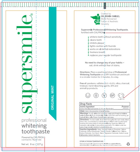 Supersmile Professional Whitening Toothpaste Original Mint