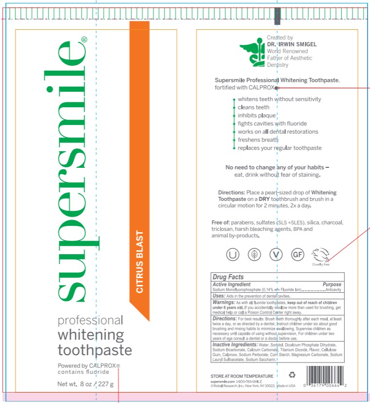 Supersmile Professional Whitening Toothpaste Citrus Blast