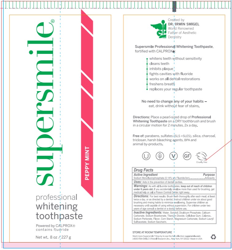 Supersmile Professional Whitening Toothpaste Peppy  Mint