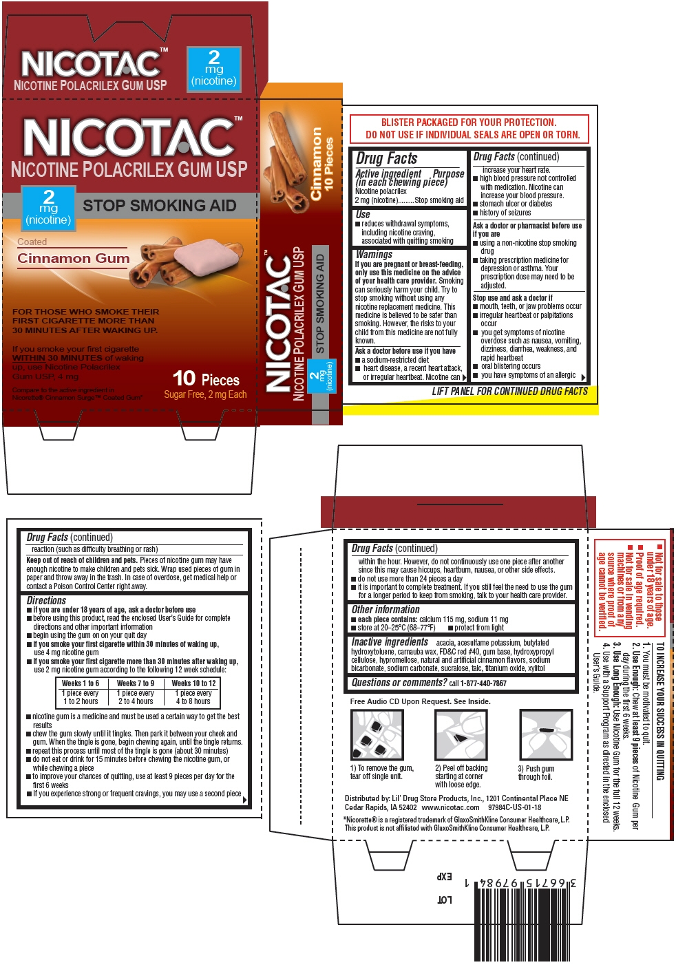 PRINCIPAL DISPLAY PANEL - 2 mg Gum Blister Pack Carton