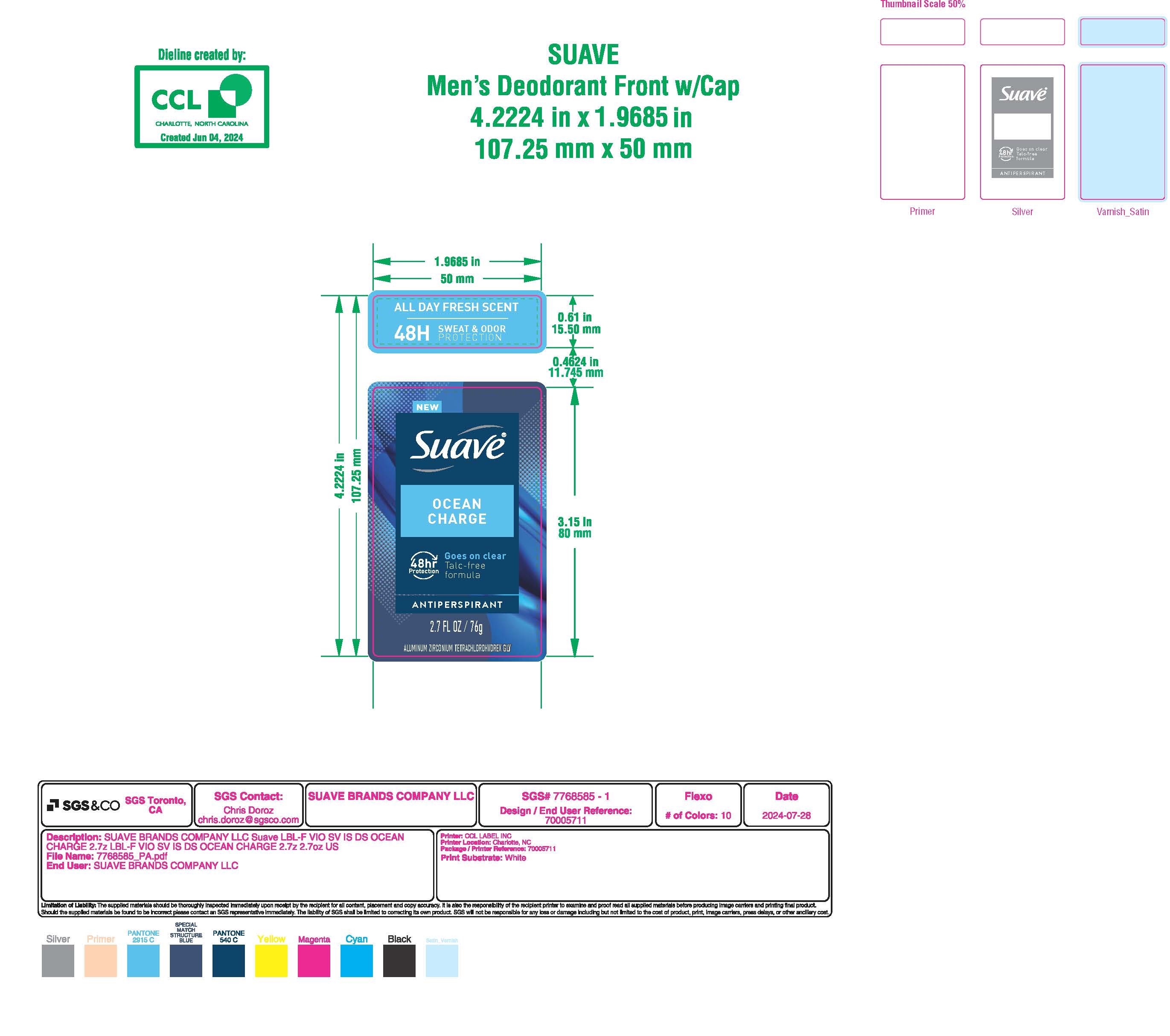 Sauve Antiperspirant Ocean Charge