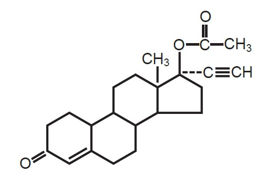 Norethindrone Acetate Structural Formula