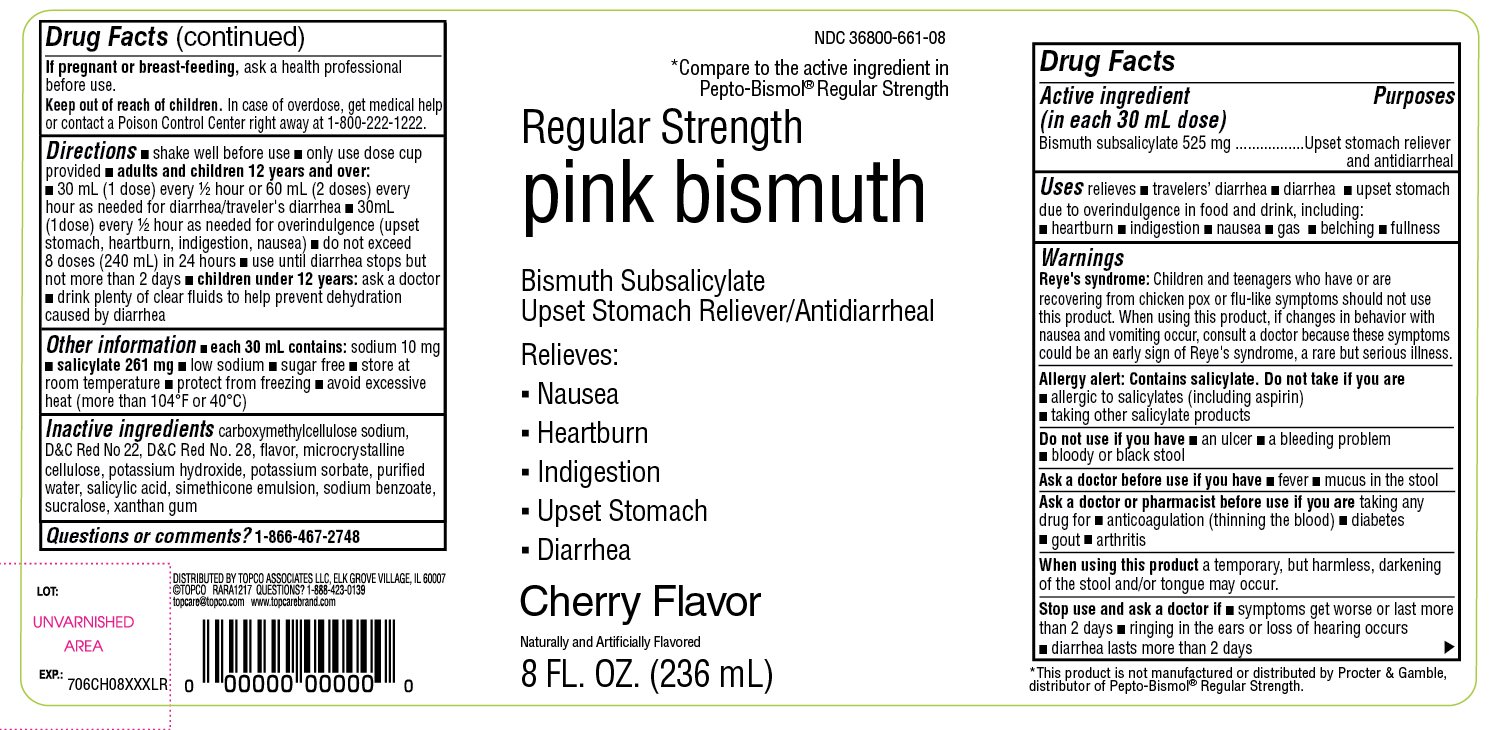 Topcare Regular Strength Pink Bismuth Cherry Flavor