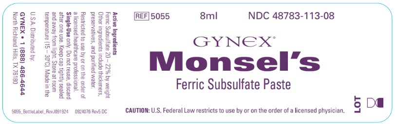 gynex monsels label