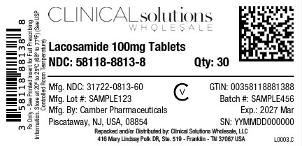 Lacosamide 100mg tablets 30ct blister pack