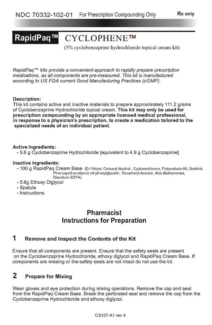 Cyclophene instructions