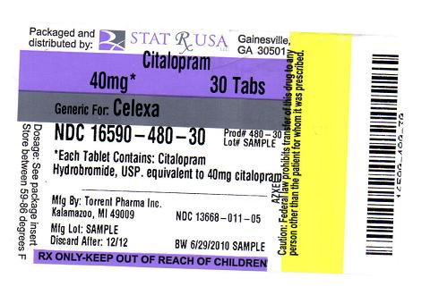 CITALOPRAM 40MG LABEL IMAGE