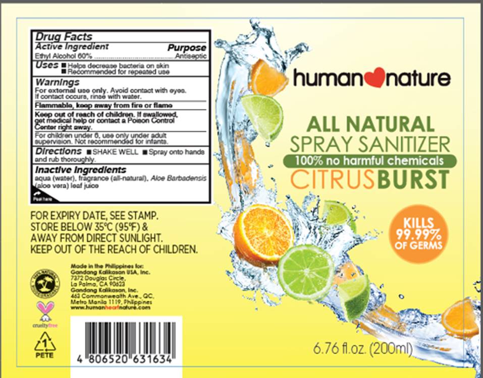 Citrus Burst 200ml drug facts
