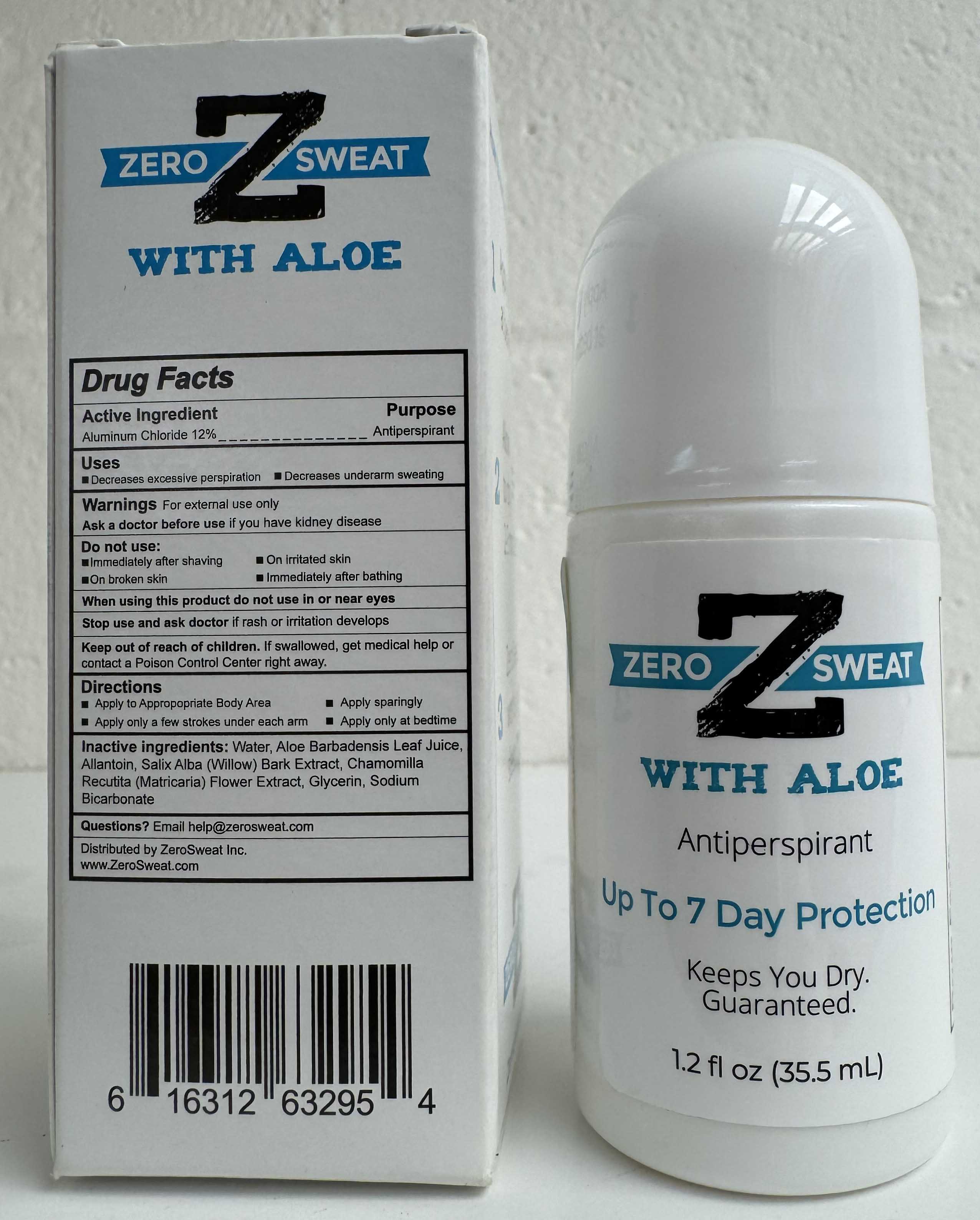 Zero Sweat antiperspirant